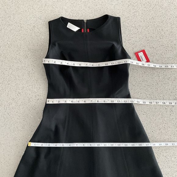 NWT SPANX The Perfect Fit & Flare Sleeveless Dress Black XS Stretch - Picture 6 of 12